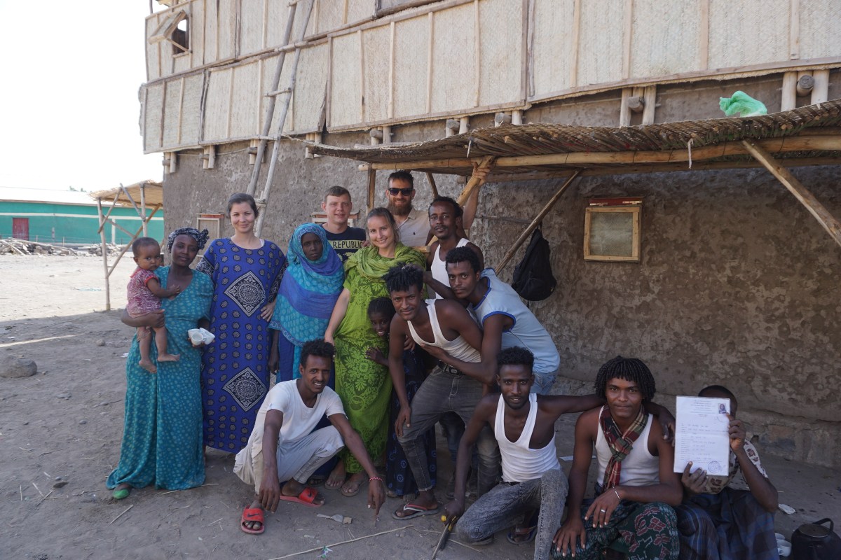 Project team and local participants in Logya