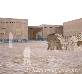 Rendered view of the planned kindergarten buildings